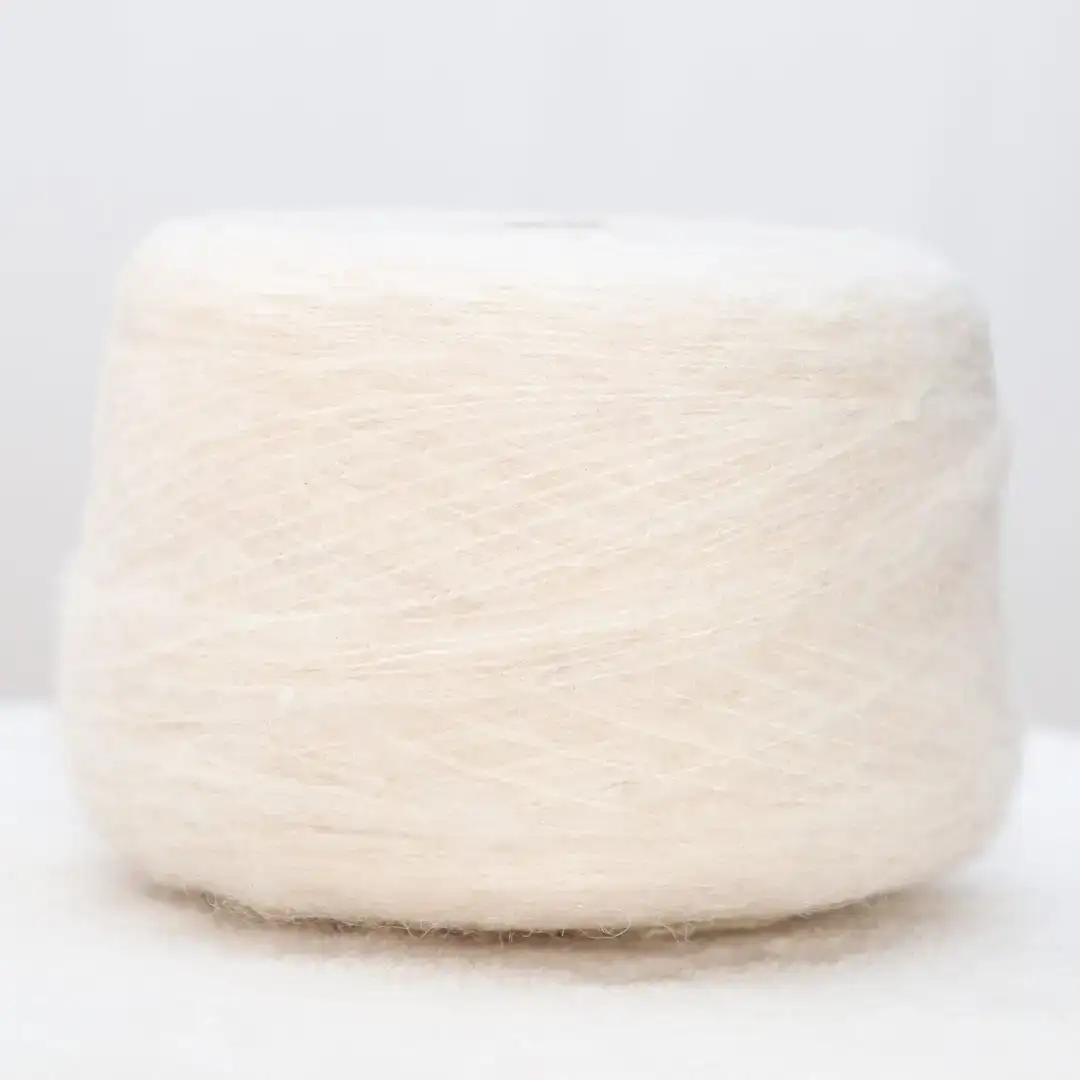 China Yarn for Open Cardigan (Sweater),Half-Zipper Cardigan (Sweater),Knitted Jacket (Sweater),Round Neck Pullover (Sweater),Women's Pants (Sweater) Mossy Yarn Fancy Yarn Recycled Polyester Polyester Acrylic Wool Elastane Ivory color buy from China wholesaler bulk order at wholesale price free worldwide shipping Alibaba