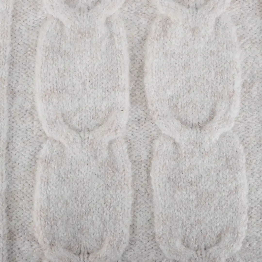 China Yarn for Open Cardigan (Sweater),Half-Zipper Cardigan (Sweater),Knitted Jacket (Sweater),Round Neck Pullover (Sweater),Women's Pants (Sweater) Mossy Yarn Fancy Yarn Recycled Polyester Polyester Acrylic Wool Elastane Ivory color buy from China wholesaler bulk order at wholesale price free worldwide shipping Alibaba