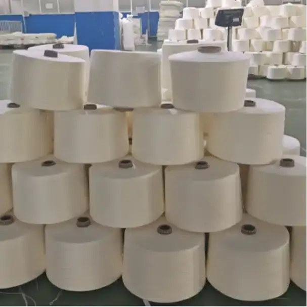 China Yarn for Ladies Vest (Sweater),Men’s Vest (Sweater),Open Cardigan (Sweater),Full-Zipper Cardigan (Sweater),Half-Zipper Cardigan (Sweater),Knitted Jacket (Sweater) Raw Ring Spun Raw Yarn Acrylic Raw White color buy from China wholesaler bulk order at wholesale price free worldwide shipping Alibaba