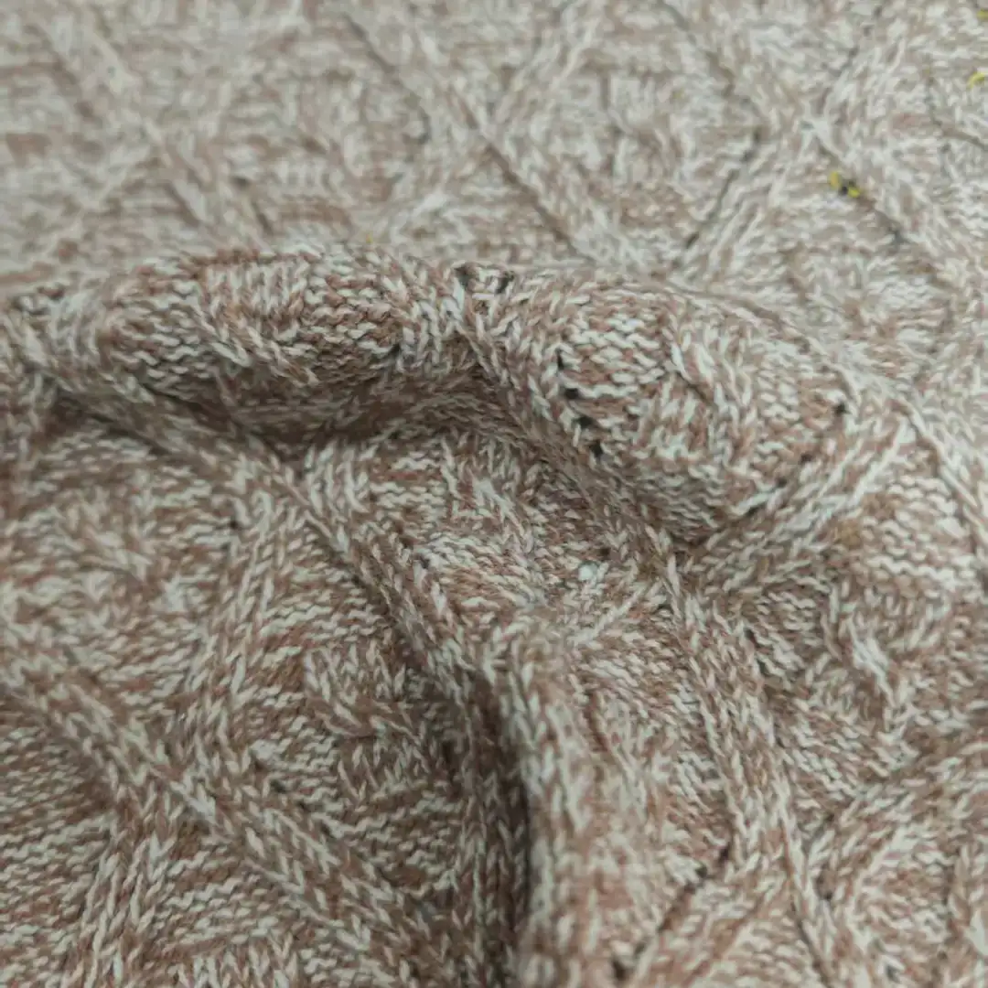 China Yarn for Open Cardigan (Sweater),Full-Zipper Cardigan (Sweater),Half-Zipper Cardigan (Sweater) Ring Spun Regular Yarn Cotton Recycled Polyester Brown color buy from China wholesaler bulk order at wholesale price free worldwide shipping Alibaba