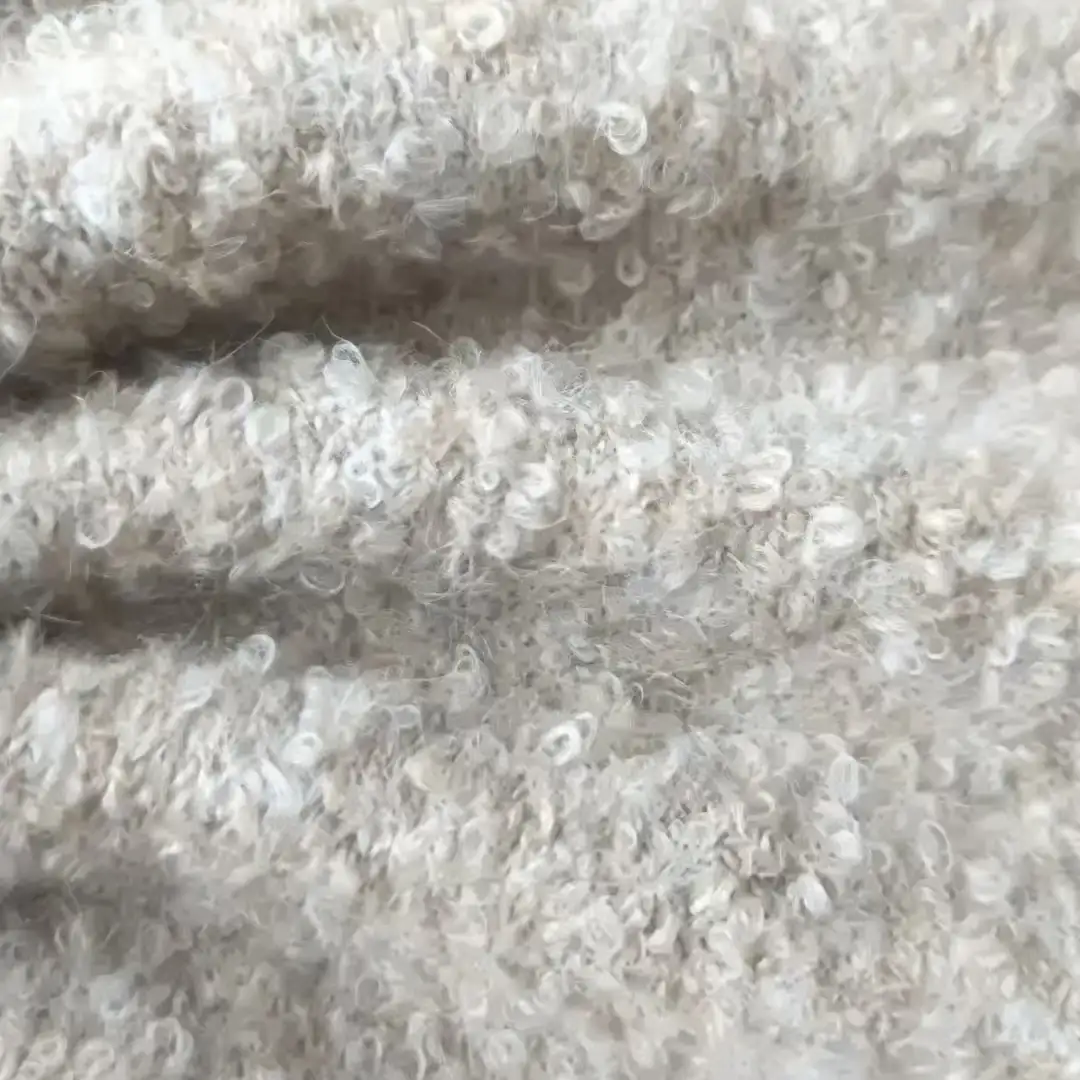 China Yarn for Hoodie,Open Cardigan (Sweater),Full-Zipper Cardigan (Sweater),Half-Zipper Cardigan (Sweater) Boucle Yarn Fancy Yarn Recycled Polyester Polyester Elastane Nylon Wool KHAKI color buy from China wholesaler bulk order at wholesale price free worldwide shipping Alibaba