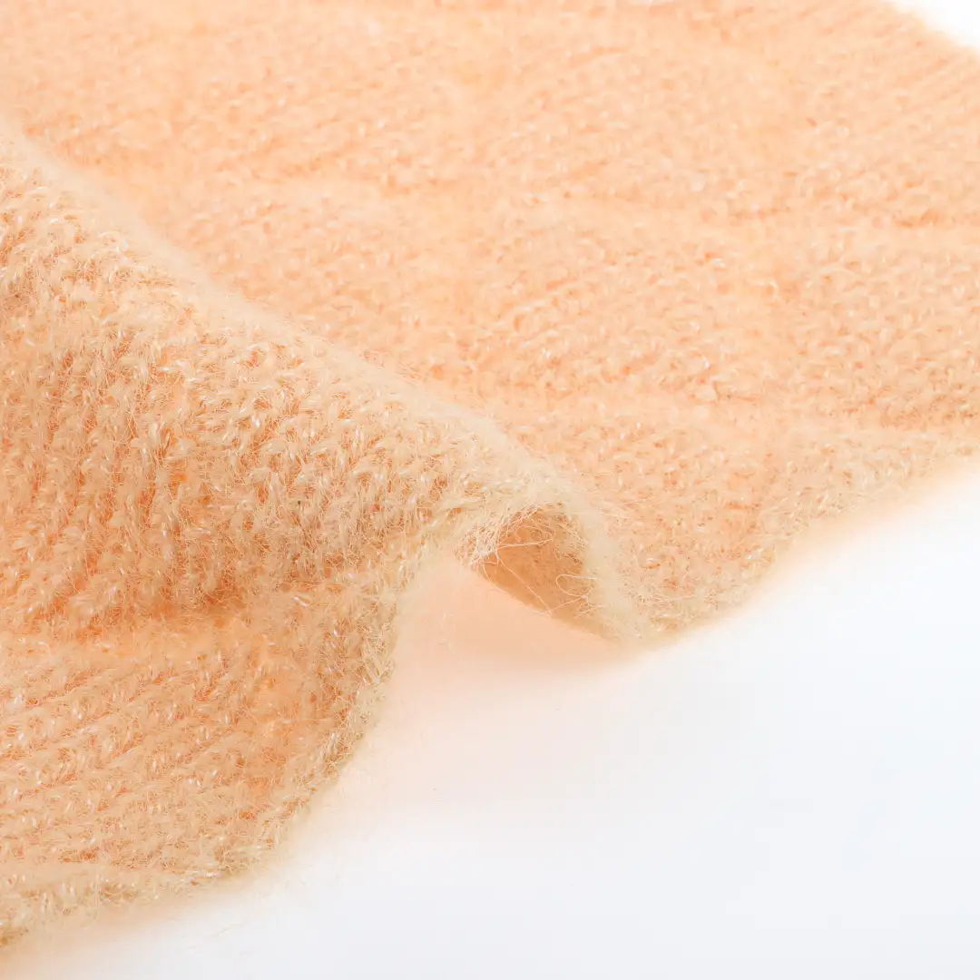 China Yarn  Mossy Yarn Fancy Yarn Nylon Polyester Spandex ORANGE color buy from China wholesaler bulk order at wholesale price free worldwide shipping Alibaba
