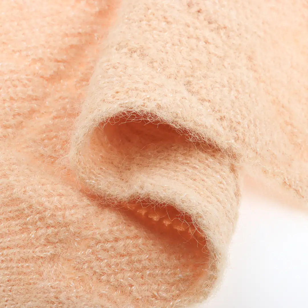 China Yarn  Mossy Yarn Fancy Yarn Nylon Polyester Spandex ORANGE color buy from China wholesaler bulk order at wholesale price free worldwide shipping Alibaba