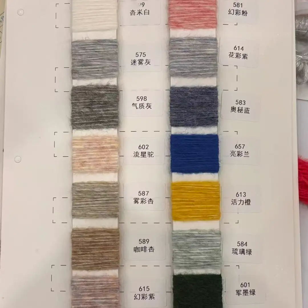 China Yarn for Open Cardigan (Sweater),Knitted Jacket (Sweater),T-shirt (Sweater),Hoodie  (Sweater) Air Spun Yarn Fancy Yarn Acrylic Nylon Wool 浅粉黄 color buy from China wholesaler bulk order at wholesale price free worldwide shipping Alibaba