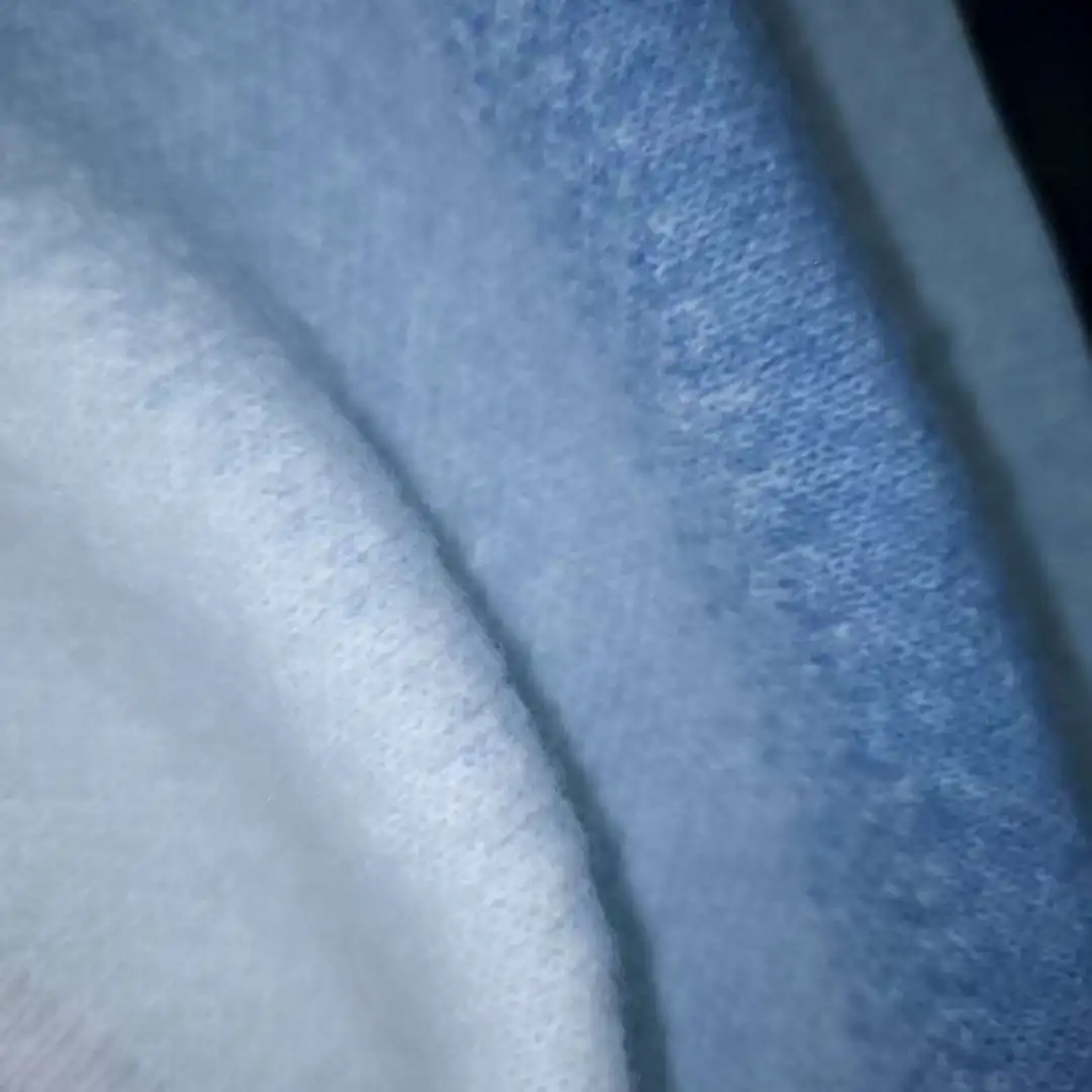 China Yarn for T-shirt (Sweater),Loungewear,Sweatshirt,Kids Bow Accent Sleeveless Top Mossy Yarn Fancy Yarn Polyester Acrylic Nylon Wool Spandex 兰白混色 color buy from China wholesaler bulk order at wholesale price free worldwide shipping Alibaba