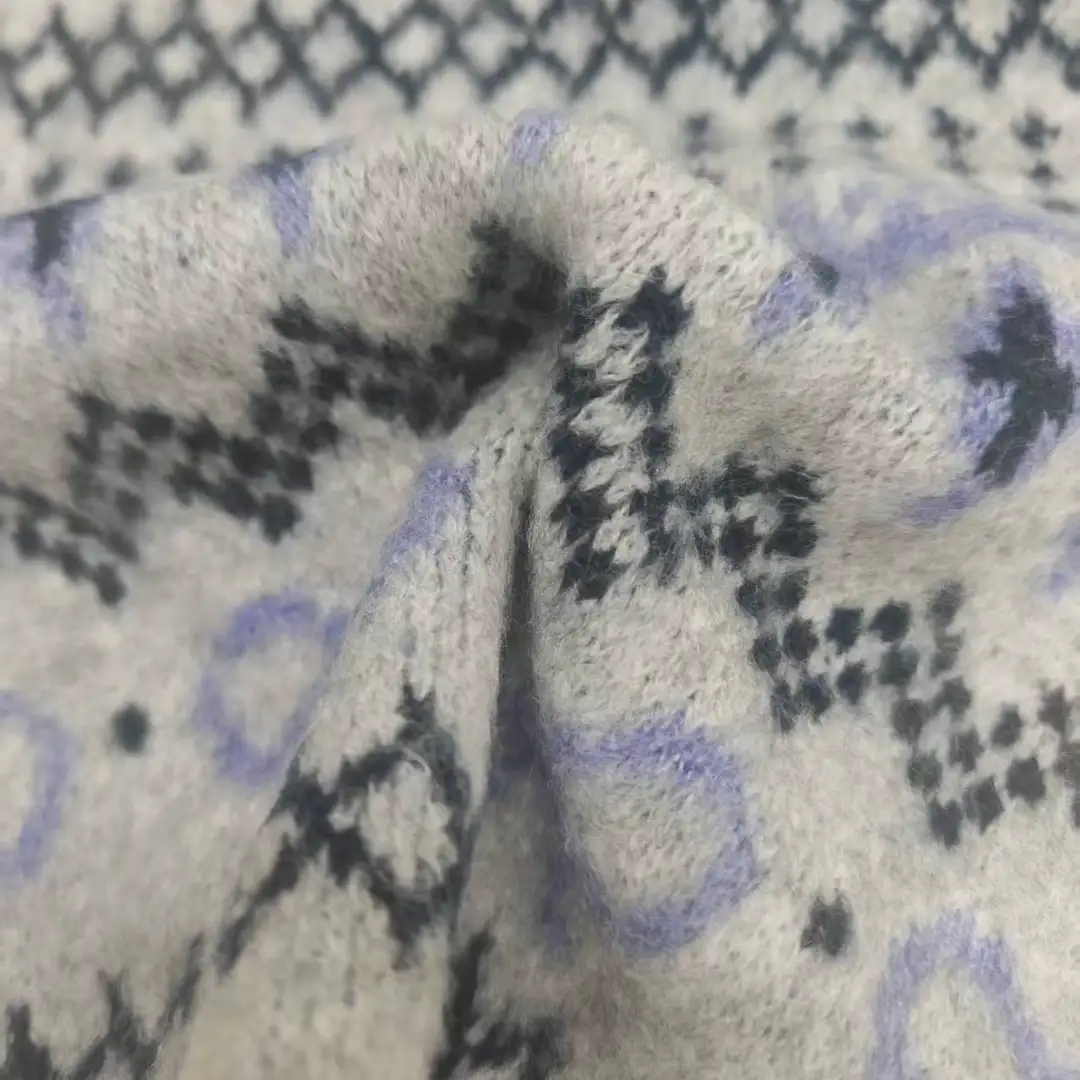 China Yarn for Open Cardigan (Sweater),Crew Neck Pullover (Sweater),Loungewear,Waist coat Mossy Yarn Fancy Yarn Acrylic Polyester Spandex 兰白混色 color buy from China wholesaler bulk order at wholesale price free worldwide shipping Alibaba