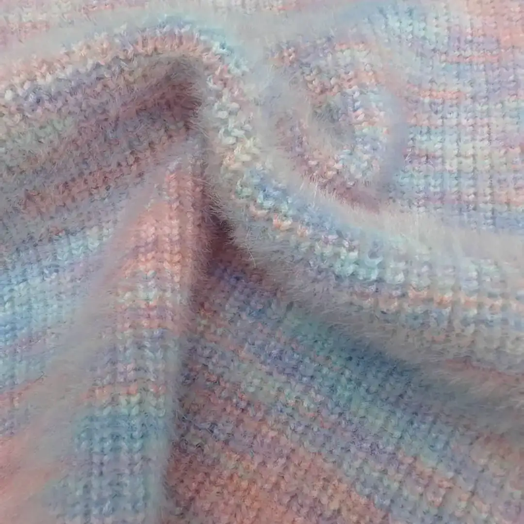 China Yarn for Open Cardigan (Sweater),Full-Zipper Cardigan (Sweater),Half-Zipper Cardigan (Sweater) Mossy Yarn Fancy Yarn Polyester pink color buy from China wholesaler bulk order at wholesale price free worldwide shipping Alibaba