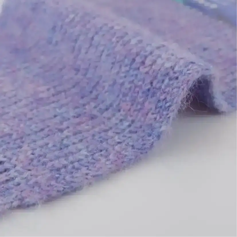 China Yarn for Half-Zipper Cardigan (Sweater),Knitted Jacket (Sweater),Round Neck Pullover (Sweater),Dresses (Cardigan Open) (Sweater) Mossy Yarn Fancy Yarn Recycled Polyester Acrylic Polyamide Wool Elastane Violet color buy from China wholesaler bulk order at wholesale price free worldwide shipping Alibaba