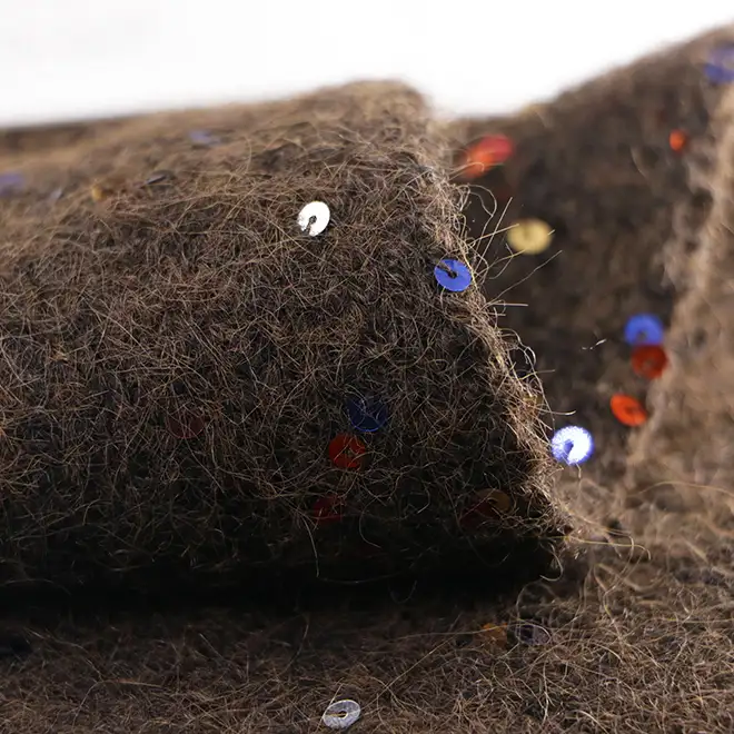 China Yarn for Open Cardigan (Sweater),Round Neck Pullover (Sweater),Crew Neck Pullover (Sweater),Crop Top Pullover (Sweater) Twisted Yarn Twisted Yarn Elastane Nylon Polyester Sequin Wool coffee color buy from China wholesaler bulk order at wholesale price free worldwide shipping Alibaba