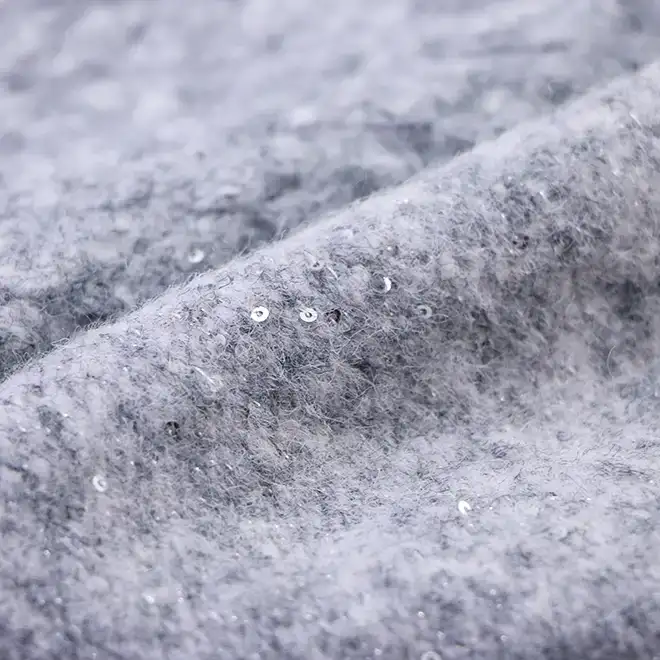 China Yarn for Round Neck Pullover (Sweater),Crew Neck Pullover (Sweater),T-shirt (Sweater),Skirt (Sweater) Twisted Yarn Twisted Yarn Recycled Polyester Acrylic Nylon Wool Elastane Sequin silver，white，brown color buy from China wholesaler bulk order at wholesale price free worldwide shipping Alibaba