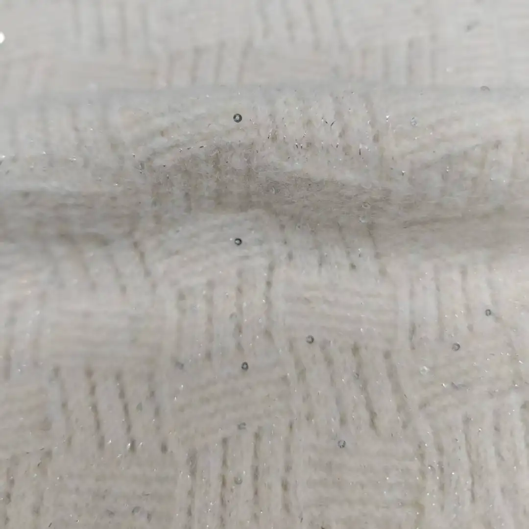 China Yarn for Round Neck Pullover (Sweater),Crew Neck Pullover (Sweater),T-shirt (Sweater),Skirt (Sweater) Twisted Yarn Twisted Yarn Recycled Polyester Acrylic Nylon Wool Elastane Sequin silver，white，brown color buy from China wholesaler bulk order at wholesale price free worldwide shipping Alibaba