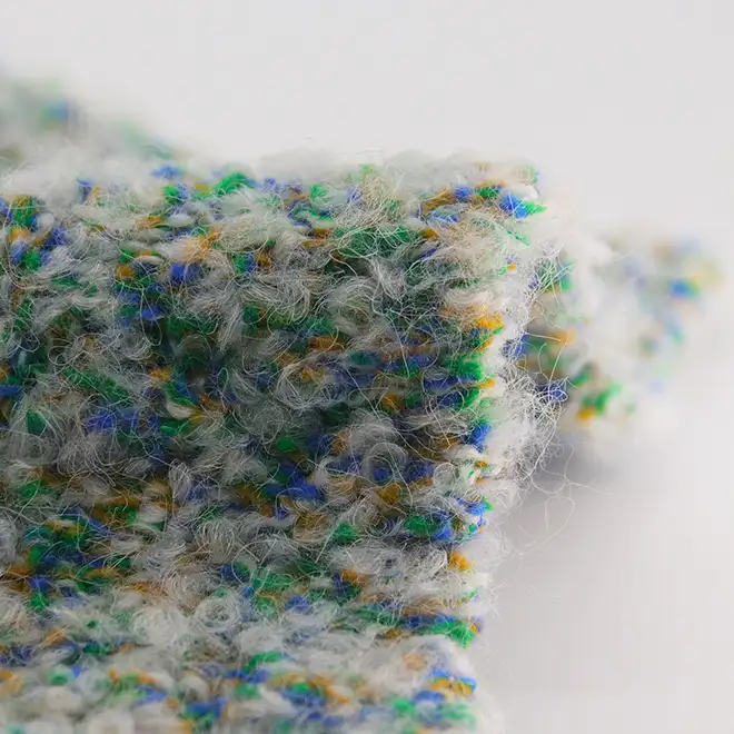 China Yarn for Round Neck Pullover (Sweater),Crew Neck Pullover (Sweater),T-shirt (Sweater) Boucle Yarn Fancy Yarn Recycled Polyester Acrylic Wool Elastane orange color buy from China wholesaler bulk order at wholesale price free worldwide shipping Alibaba