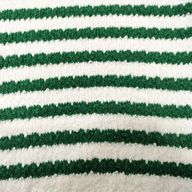 China Yarn for Ladies Vest (Sweater),Men’s Vest (Sweater),Round Neck Pullover (Sweater),Crew Neck Pullover (Sweater),Crop Top Pullover (Sweater) Slub Yarn Fancy Yarn BCI Cotton Acrylic 绿色/白色 color buy from China wholesaler bulk order at wholesale price free worldwide shipping Alibaba