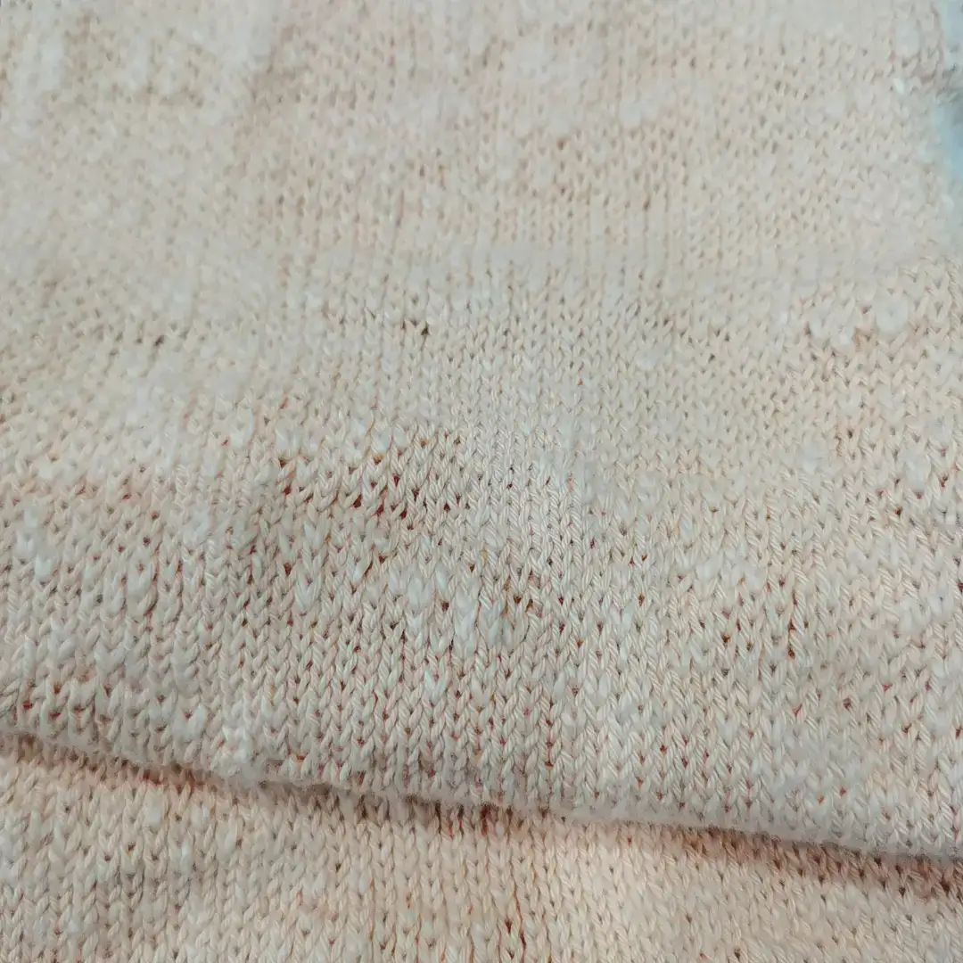 China Yarn for Open Cardigan (Sweater),Round Neck Pullover (Sweater),Crop Top Pullover (Sweater),T-shirt (Sweater),Hoodie  (Sweater) Slub Yarn Fancy Yarn BCI Cotton 柔和桃 color buy from China wholesaler bulk order at wholesale price free worldwide shipping Alibaba