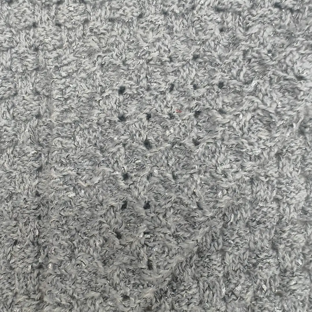 China Yarn for Crop Top,Open Cardigan (Sweater),Half-Zipper Cardigan (Sweater) Knot Yarn Fancy Yarn Recycled Polyester BCI Cotton Acrylic Gray color buy from China wholesaler bulk order at wholesale price free worldwide shipping Alibaba