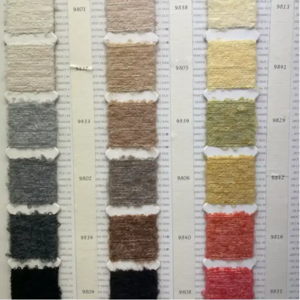 China Yarn for Hoodie,Overcoat,Ladies Vest (Sweater),Open Cardigan (Sweater),Half-Zipper Cardigan (Sweater) Boucle Yarn Fancy Yarn Wool Recycled Polyester Staple Fiber Elastane 杏色 color buy from China wholesaler bulk order at wholesale price free worldwide shipping Alibaba