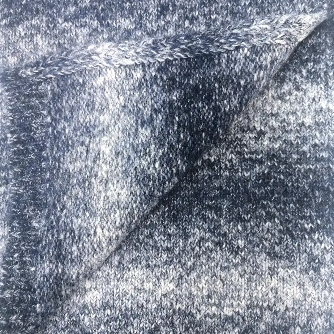 China Yarn for Open Cardigan (Sweater),Round Neck Pullover (Sweater),Crop Top Pullover (Sweater) Mossy Yarn Fancy Yarn Wool BCI Cotton Nylon Recycled Polyester Elastane NAVY color buy from China wholesaler bulk order at wholesale price free worldwide shipping Alibaba