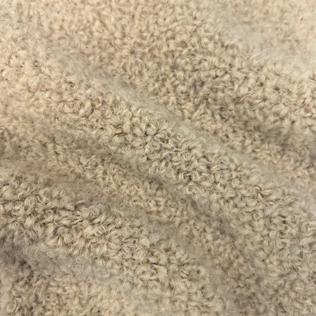 China Yarn for Ladies Vest (Sweater),Open Cardigan (Sweater),Round Neck Pullover (Sweater),Crew Neck Pullover (Sweater),Crop Top Pullover (Sweater),Hoodie  (Sweater) Boucle Yarn Fancy Yarn Wool Alpaca Nylon 浅咖 color buy from China wholesaler bulk order at wholesale price free worldwide shipping Alibaba