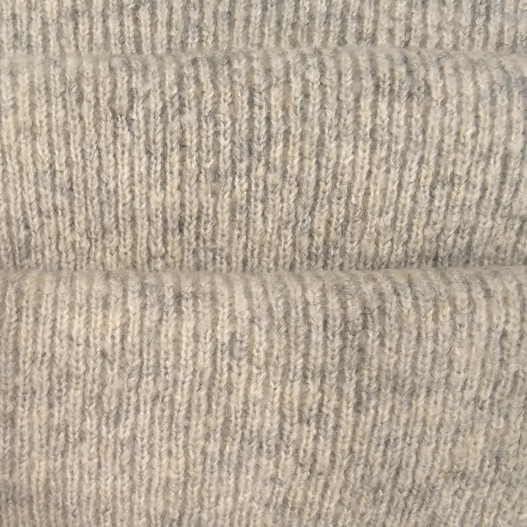 China Yarn for Ladies Vest (Sweater),Open Cardigan (Sweater),Round Neck Pullover (Sweater),Crew Neck Pullover (Sweater),Crop Top Pullover (Sweater),Hoodie  (Sweater) Mossy Yarn Fancy Yarn Acrylic RWS Wool Recycled Cotton Nylon 米黄 color buy from China wholesaler bulk order at wholesale price free worldwide shipping Alibaba