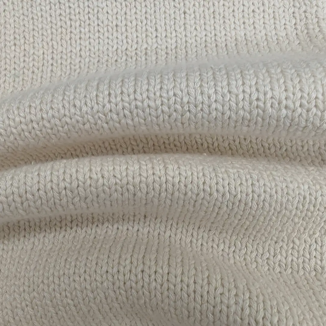 China Yarn for Hoodie,Open Cardigan (Sweater),Round Neck Pullover (Sweater),Crop Top Pullover (Sweater) Core Filling Yarn Fancy Yarn BCI Cotton Eco Vero Viscose off-white color buy from China wholesaler bulk order at wholesale price free worldwide shipping Alibaba