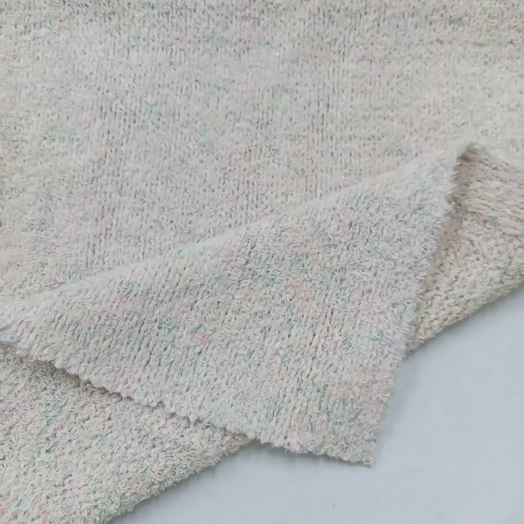 China Yarn for Full-Zipper Cardigan (Sweater) Cat Feather Yarn Fancy Yarn Polyester Flax Cotton 浅灰蓝绿红 color buy from China wholesaler bulk order at wholesale price free worldwide shipping Alibaba