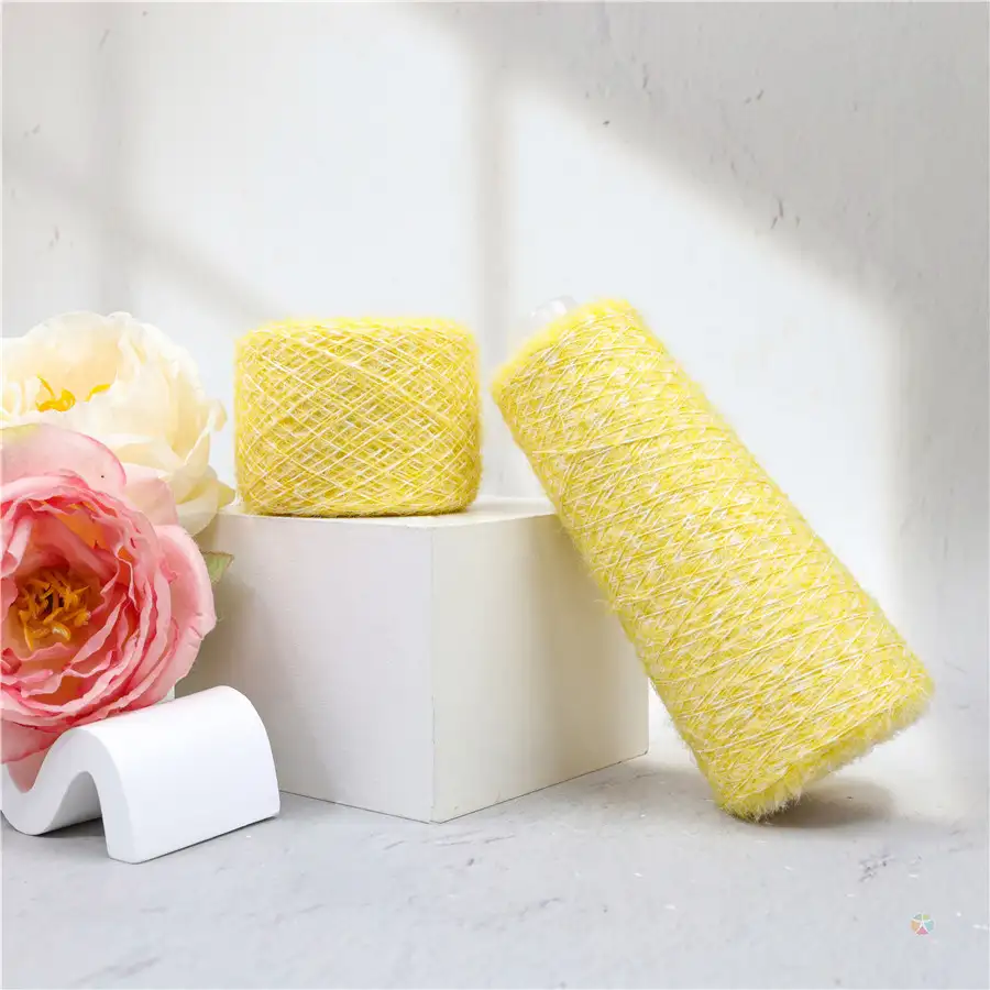 China Yarn for Ladies Vest (Sweater),Men’s Vest (Sweater),Open Cardigan (Sweater),Full-Zipper Cardigan (Sweater),Half-Zipper Cardigan (Sweater) Mossy Yarn Fancy Yarn Polyester Nylon 24 color buy from China wholesaler bulk order at wholesale price free worldwide shipping Alibaba