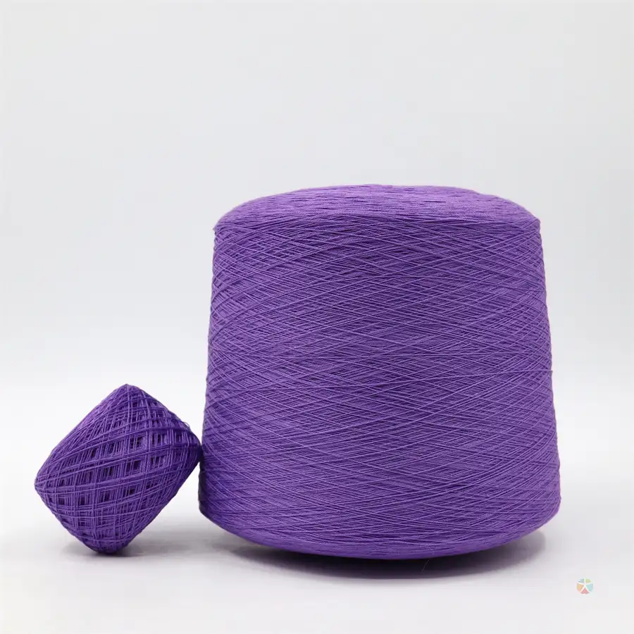 China Yarn for Knitted Jacket (Sweater),Round Neck Pullover (Sweater),Crew Neck Pullover (Sweater),Crop Top Pullover (Sweater) Core Spun Yarn Regular Yarn Acrylic Rayon Polyester 18 color buy from China wholesaler bulk order at wholesale price free worldwide shipping Alibaba