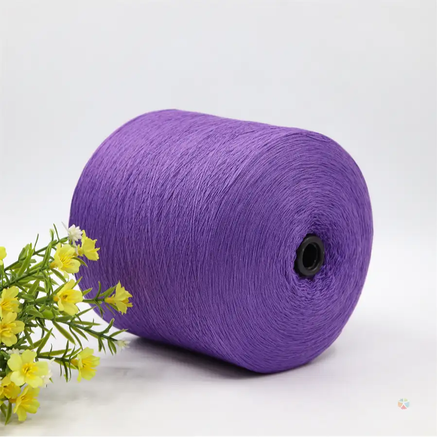China Yarn for Knitted Jacket (Sweater),Round Neck Pullover (Sweater),Crew Neck Pullover (Sweater),Crop Top Pullover (Sweater) Core Spun Yarn Regular Yarn Acrylic Rayon Polyester 18 color buy from China wholesaler bulk order at wholesale price free worldwide shipping Alibaba