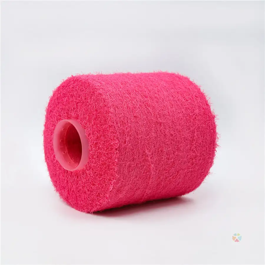 China Yarn for T-shirt (Sweater),Polo T-shirt (Sweater),Knitted Leggings (Sweater),Knitted Trousers (Sweater),Tie-Front Top (Sweater),Scallop Trims Cardigan (Sweater),Tube Top and Mini Skirt Set (Sweater) Chenille Yarn Fancy Yarn Recycled Polyester Polyester 18 color buy from China wholesaler bulk order at wholesale price free worldwide shipping Alibaba