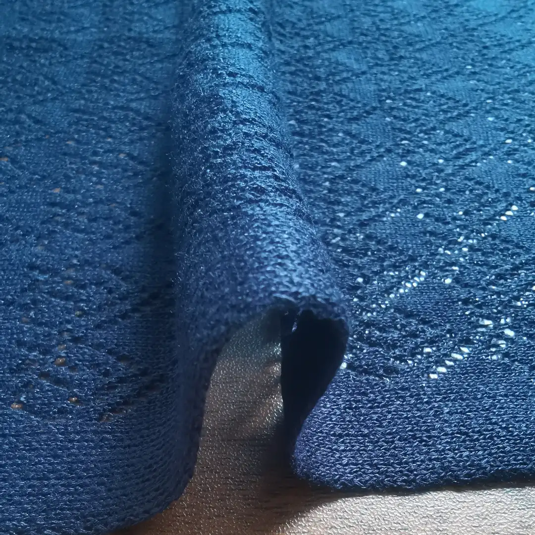 China Yarn for Open Cardigan (Sweater) Twisted Yarn Twisted Yarn Rayon Polyester 深宝蓝 color buy from China wholesaler bulk order at wholesale price free worldwide shipping Alibaba