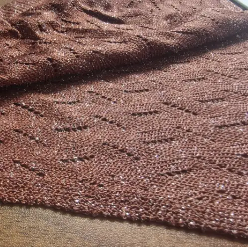 China Yarn for Open Cardigan (Sweater) Lurex Lurex Viscose Lurex 深棕色 color buy from China wholesaler bulk order at wholesale price free worldwide shipping Alibaba