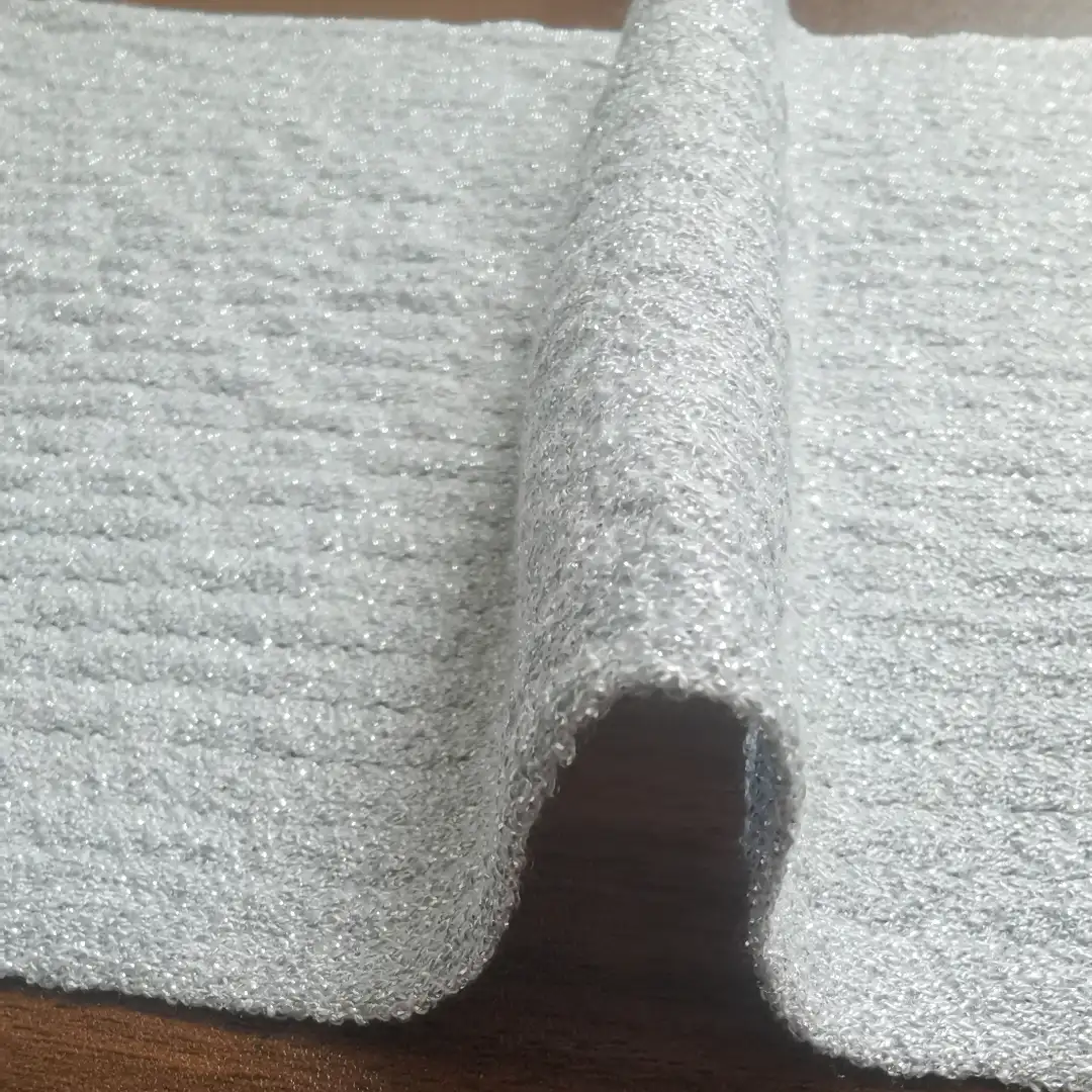 China Yarn for Open Cardigan (Sweater) Lurex Lurex Rayon Nylon Lurex 灰银 color buy from China wholesaler bulk order at wholesale price free worldwide shipping Alibaba