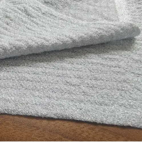 China Yarn for Open Cardigan (Sweater) Lurex Lurex Rayon Nylon Lurex 灰银 color buy from China wholesaler bulk order at wholesale price free worldwide shipping Alibaba