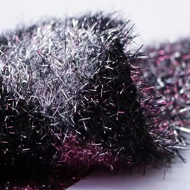 China Yarn for Open Cardigan (Sweater),Jump suit Feather Yarn Fancy Yarn Metallic fiber Polyester Y-07淡金 color buy from China wholesaler bulk order at wholesale price free worldwide shipping Alibaba