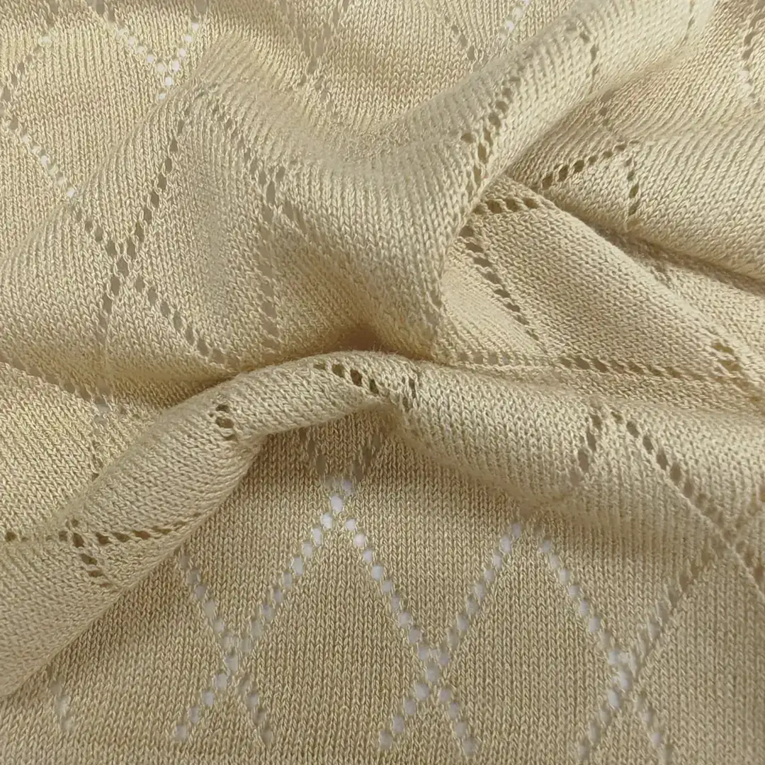 China Yarn for Blouse,Crop Top,Full-Zipper Cardigan (Sweater),Half-Zipper Cardigan (Sweater) Ring Spun Regular Yarn Viscose cream-coloured color buy from China wholesaler bulk order at wholesale price free worldwide shipping Alibaba