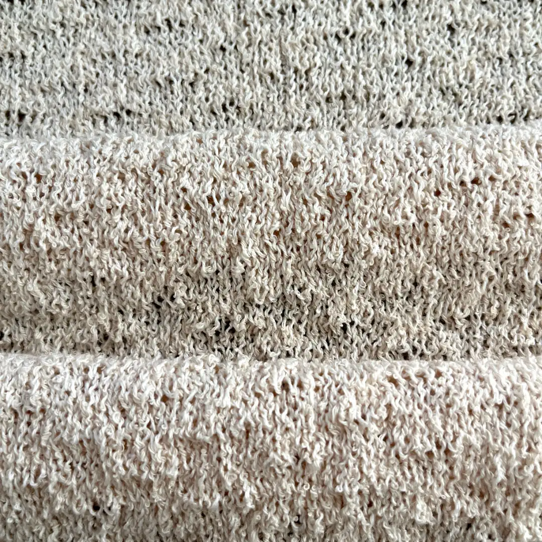 China Yarn for Tank Top,Crop Top,Ladies Vest (Sweater),Dresses (Cardigan Open) (Sweater) Boucle Yarn Fancy Yarn Cotton Polyester Flax 米色 color buy from China wholesaler bulk order at wholesale price free worldwide shipping Alibaba