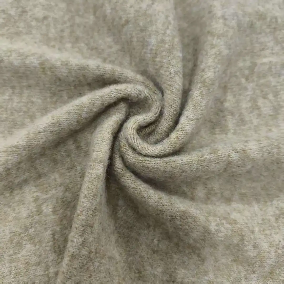 China Yarn for Open Cardigan (Sweater),Full-Zipper Cardigan (Sweater),Half-Zipper Cardigan (Sweater),Round Neck Pullover (Sweater) Mossy Yarn Fancy Yarn Polyester Acrylic Wool Spandex 浅驼 color buy from China wholesaler bulk order at wholesale price free worldwide shipping Alibaba
