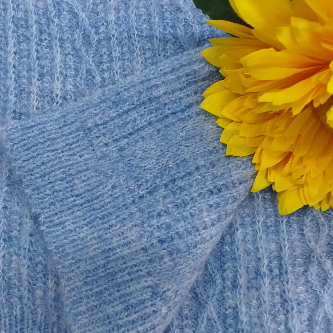 China Yarn for Crop Top,Hoodie,Open Cardigan (Sweater) Mossy Yarn Fancy Yarn Recycled Polyester Polyester Spandex Blue color buy from China wholesaler bulk order at wholesale price free worldwide shipping Alibaba