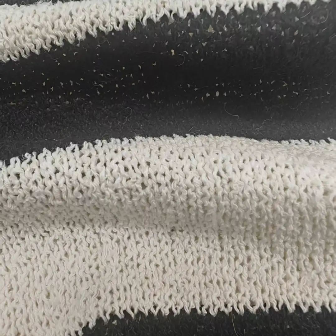 China Yarn for Polo Shirt,Crop Top,Open Cardigan (Sweater),Crop Top Pullover (Sweater) Boucle Yarn Fancy Yarn Cotton Polyester Black and white color buy from China wholesaler bulk order at wholesale price free worldwide shipping Alibaba