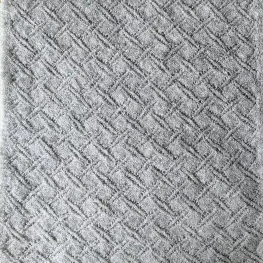 China Yarn for Tank Top,T-shirt (Sweater),Roll Neck Jumper (Sweater) Mossy Yarn Fancy Yarn Cotton Polyester Wool Elastane Gray color buy from China wholesaler bulk order at wholesale price free worldwide shipping Alibaba