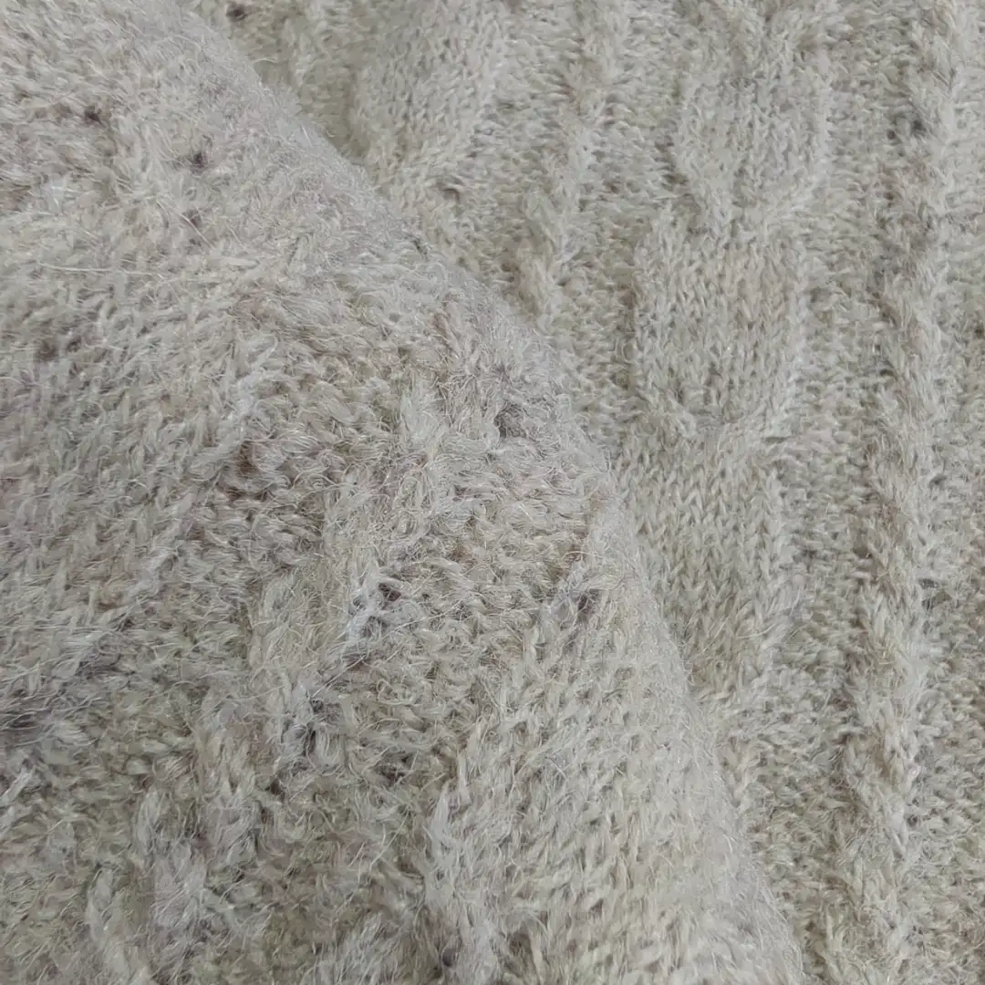 China Yarn for Knitted Jacket (Sweater),Hoodie  (Sweater),U-Neck Cardigan (Sweater),Polo Cropped Vest (Sweater) POLO Mossy Yarn Fancy Yarn Polyester Nylon Acrylic Elastane 杏色 color buy from China wholesaler bulk order at wholesale price free worldwide shipping Alibaba