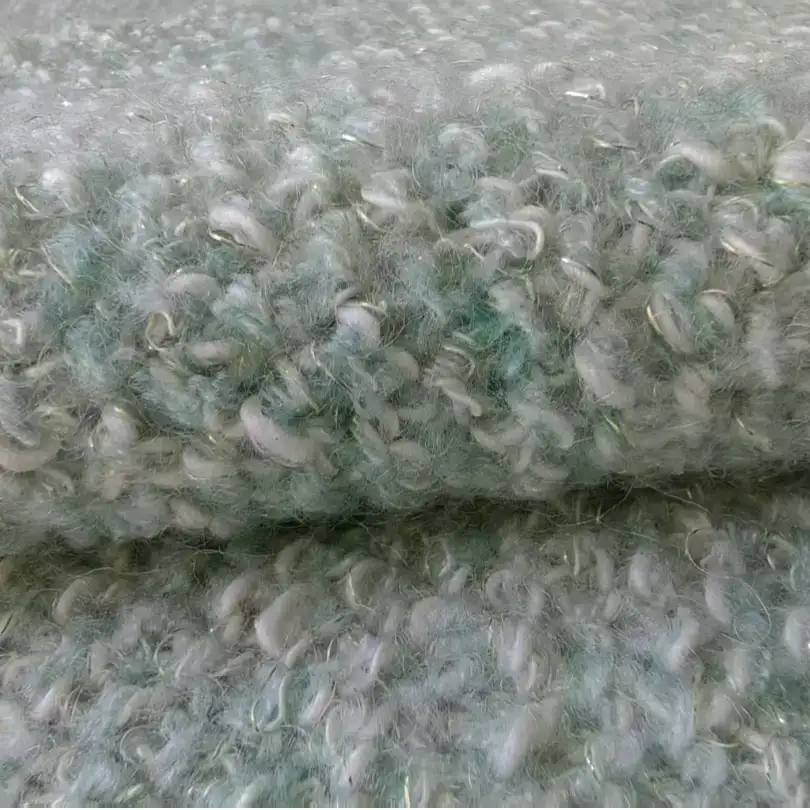 China Yarn for Round Neck Pullover (Sweater),Crew Neck Pullover (Sweater),Dresses (Pullover) (Sweater) Mossy Yarn Fancy Yarn Acrylic Wool Polyester Cotton Lurex Elastane Green color buy from China wholesaler bulk order at wholesale price free worldwide shipping Alibaba