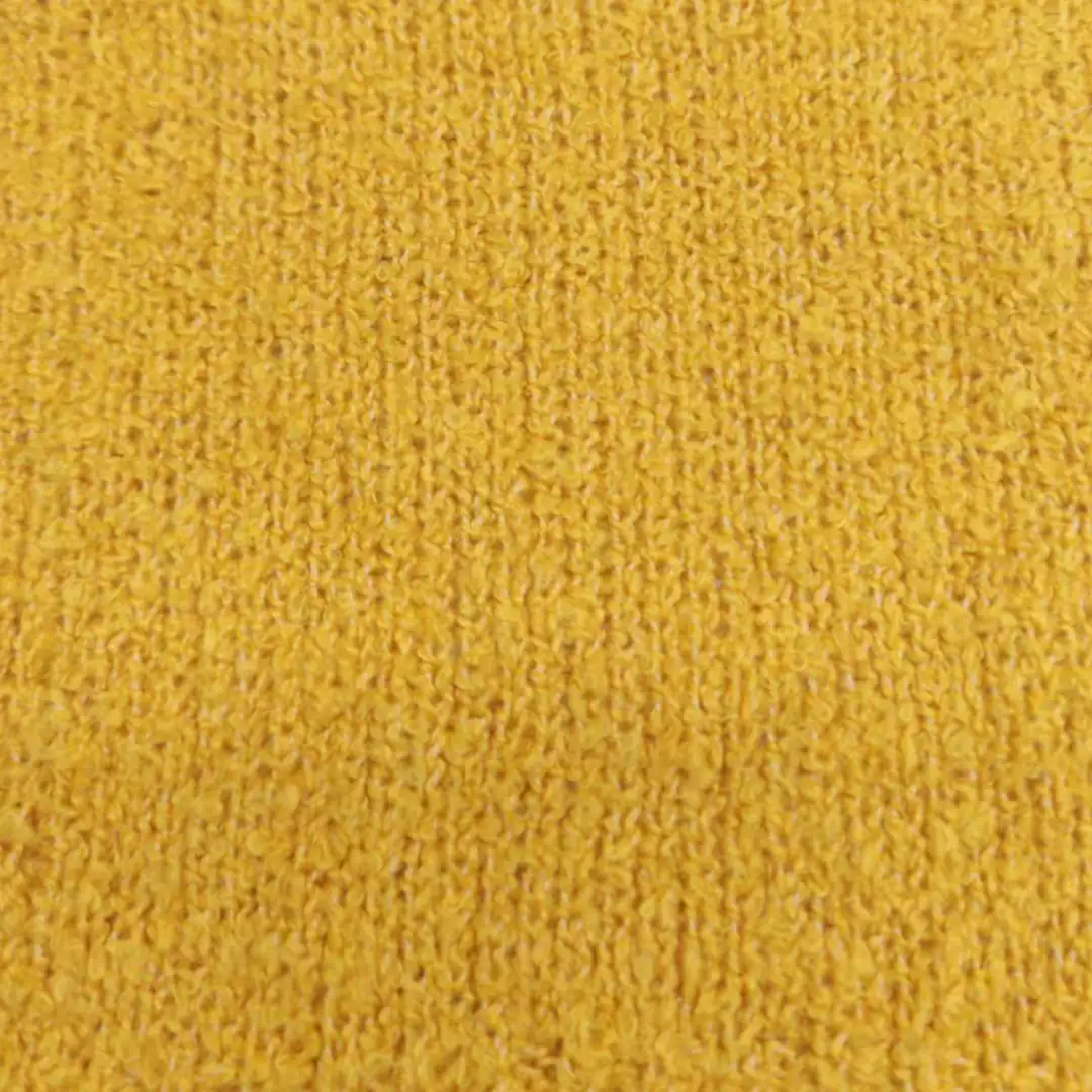 China Yarn for Dresses (Cardigan Button) (Sweater),Men's Pants (Sweater),Kids Button Cami Top (Sweater),Back Button Strappy Vest (Sweater),Tie-Front Top (Sweater) Boucle Yarn Fancy Yarn Polyester yellow color buy from China wholesaler bulk order at wholesale price free worldwide shipping Alibaba