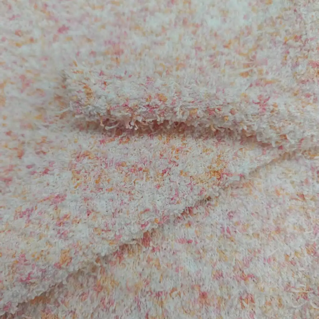 China Yarn for Hoodie,Open Cardigan (Sweater),Full-Zipper Cardigan (Sweater),Round Neck Pullover (Sweater) Knot Yarn Fancy Yarn Polyester Pink color buy from China wholesaler bulk order at wholesale price free worldwide shipping Alibaba