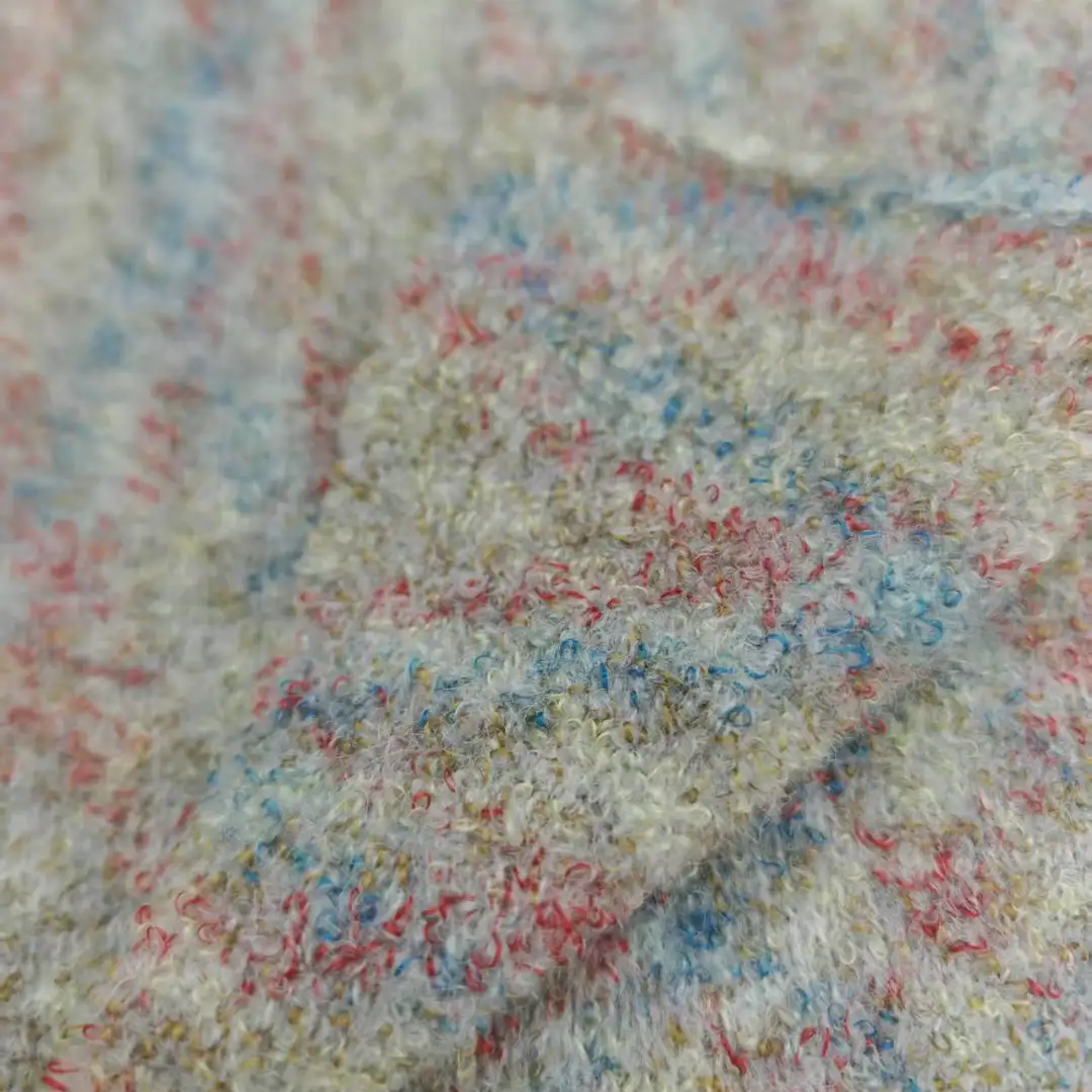 China Yarn for Crop Top,Hoodie,Open Cardigan (Sweater),Full-Zipper Cardigan (Sweater) Boucle Yarn Fancy Yarn Polyester Acrylic Wool multicolor color buy from China wholesaler bulk order at wholesale price free worldwide shipping Alibaba