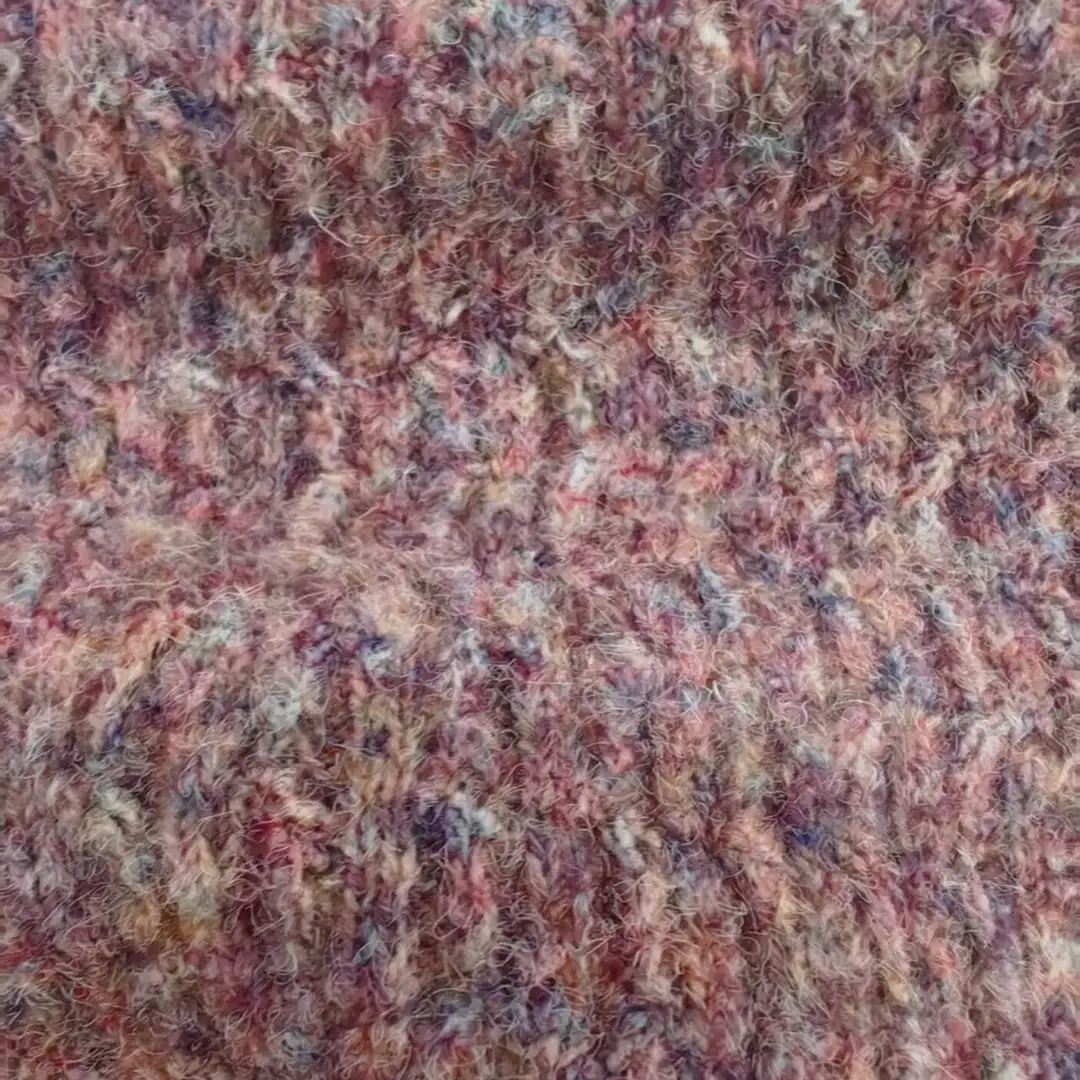 China Yarn for Crop Top,Hoodie,Open Cardigan (Sweater),Crop Top Pullover (Sweater) Mossy Yarn Fancy Yarn Recycled Polyester Acrylic Nylon RWS Wool Spandex Pink color buy from China wholesaler bulk order at wholesale price free worldwide shipping Alibaba