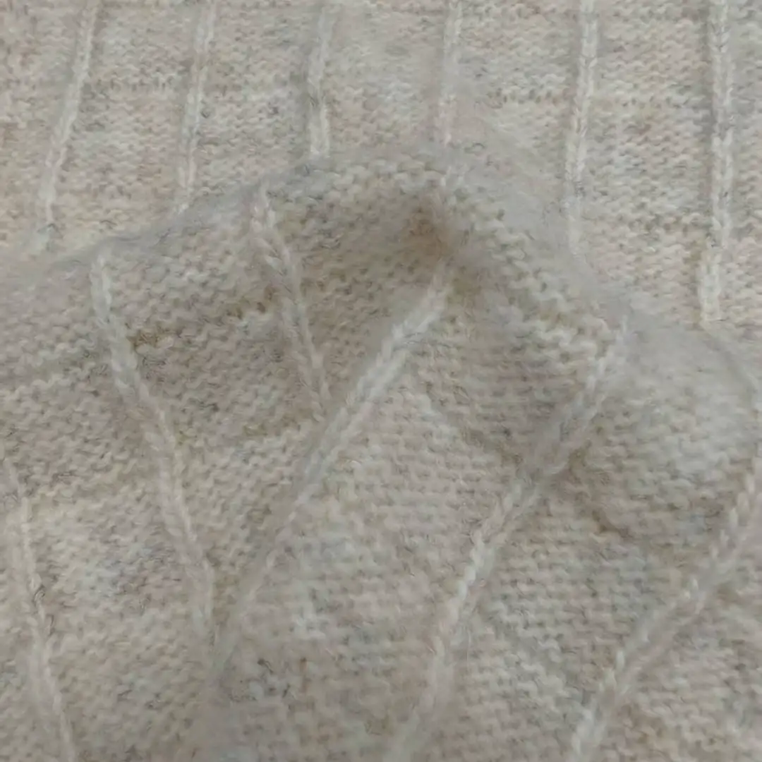 China Yarn for Hoodie,Open Cardigan (Sweater),Half-Zipper Cardigan (Sweater) Air Spun Yarn Fancy Yarn Recycled Polyester Acrylic Alpaca off-white color buy from China wholesaler bulk order at wholesale price free worldwide shipping Alibaba