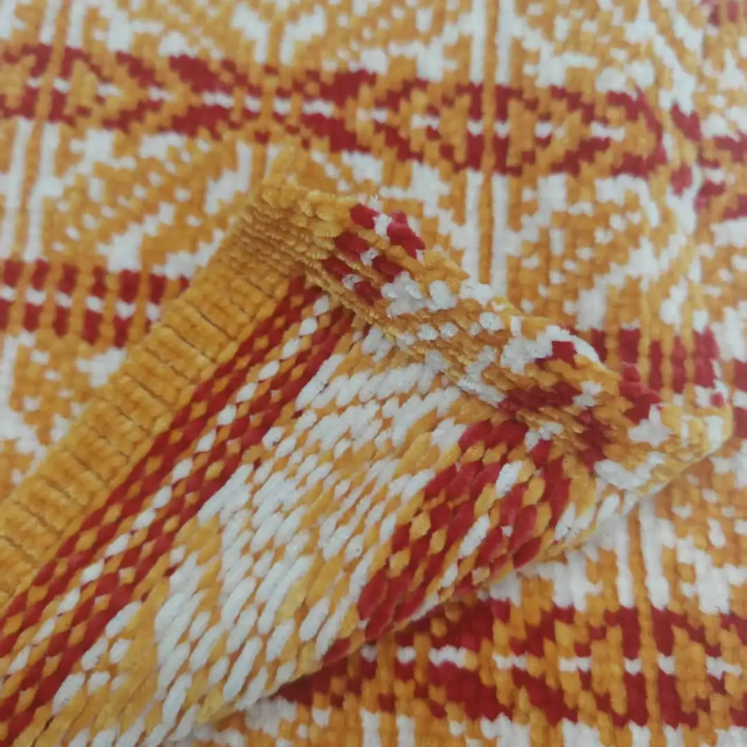 China Yarn for Crop Top,Open Cardigan (Sweater),Round Neck Pullover (Sweater),Crop Top Pullover (Sweater),Loungewear Matt Chenille Fancy Yarn Polyester orange red color buy from China wholesaler bulk order at wholesale price free worldwide shipping Alibaba