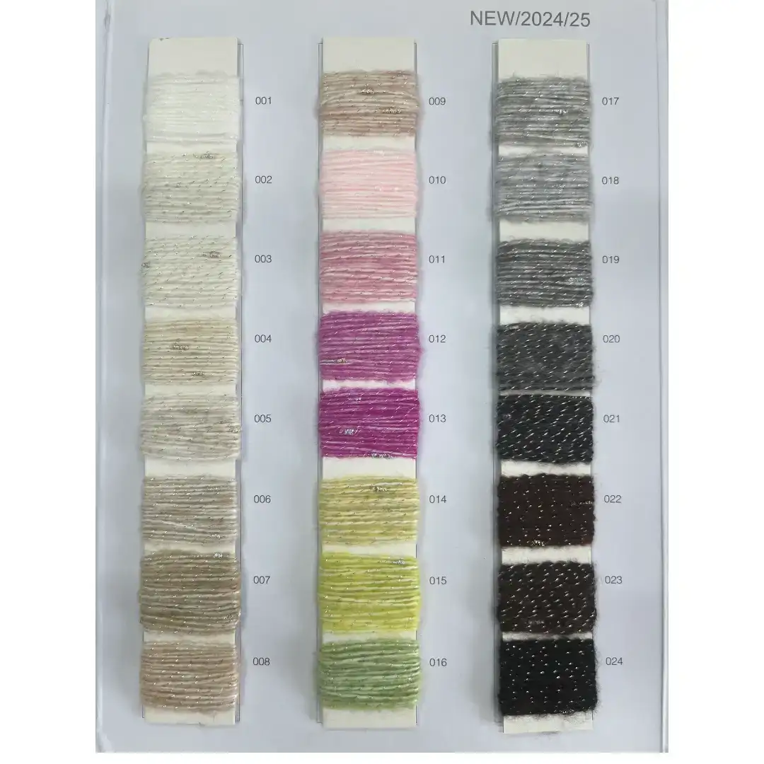 China Yarn for Open Cardigan (Sweater),Round Neck Pullover (Sweater),Crew Neck Pullover (Sweater),Crop Top Pullover (Sweater),Hoodie  (Sweater) Knot Yarn Fancy Yarn Recycled Polyester Metallic fiber Merino Wool Polyester Grayish color buy from China wholesaler bulk order at wholesale price free worldwide shipping Alibaba