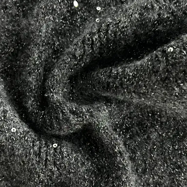 China Yarn for Open Cardigan (Sweater) Mossy Yarn Fancy Yarn Spandex Acrylic Polyester dark grey color buy from China wholesaler bulk order at wholesale price free worldwide shipping Alibaba